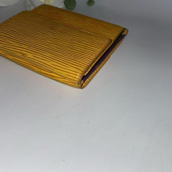 Louis Vuitton Epi Leather Compact Wallet Yellow - Picture 10 of 11